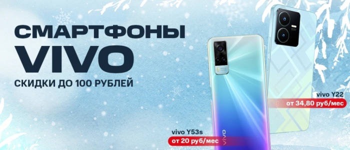 В Беларуси – новые цены на смартфоны Vivo Y53s и Y22. Скидки до 100 рублей